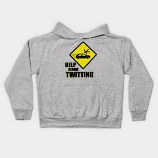 Help before twitting Kids Hoodie